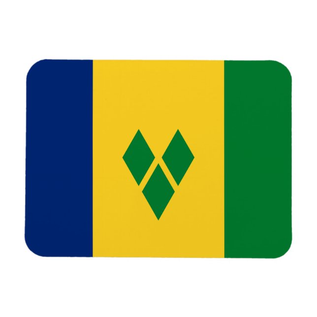 Saint Vincent Flag Magnet (Horizontal)