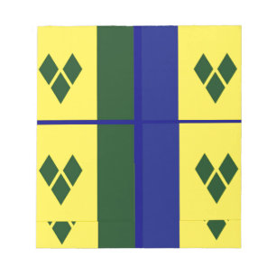 Saint vincent flag notepad