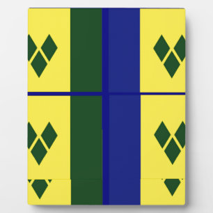 Saint vincent flag plaque
