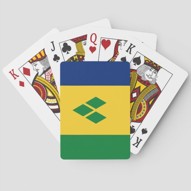 Saint Vincent Flag Playing Cards (Back)