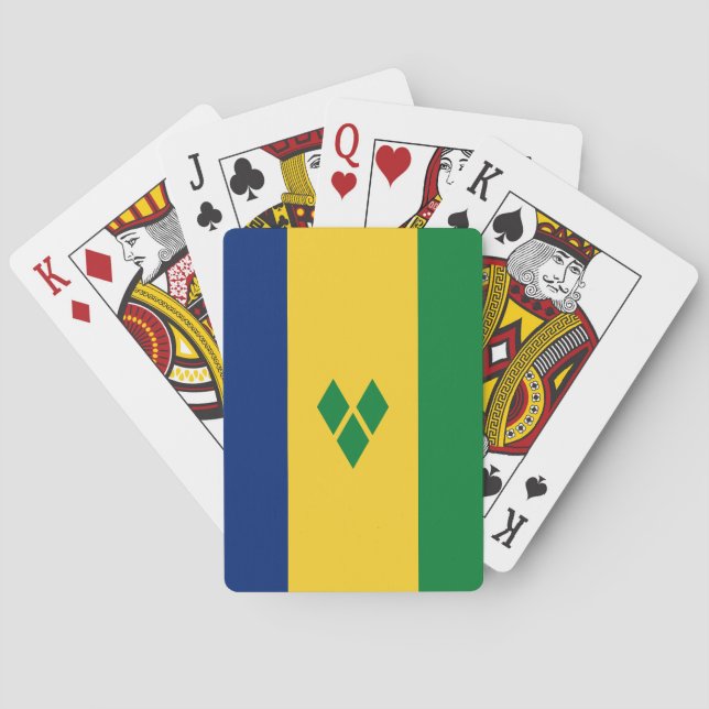 Saint Vincent Flag Playing Cards (Back)