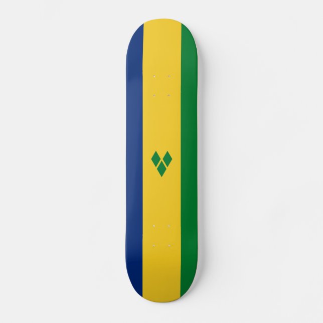Saint Vincent Flag Skateboard (Front)