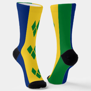 Saint Vincent Flag Socks