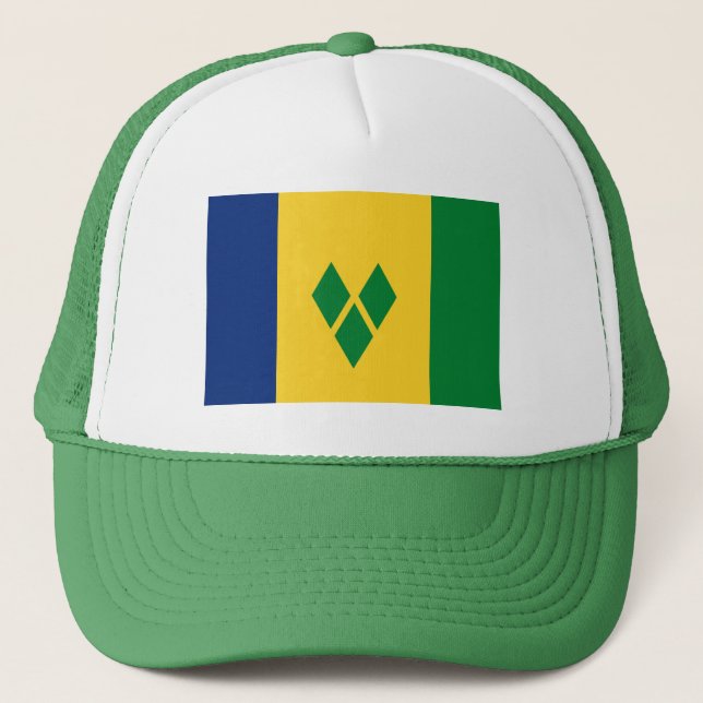Saint Vincent Flag Trucker Hat (Front)