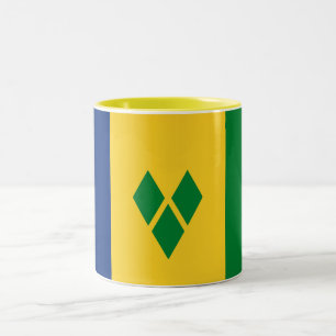 Saint Vincent Flag Two-Tone Coffee Mug