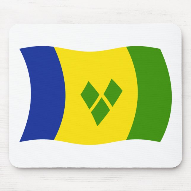 Saint Vincent Grenadines Flag Mousepad (Front)
