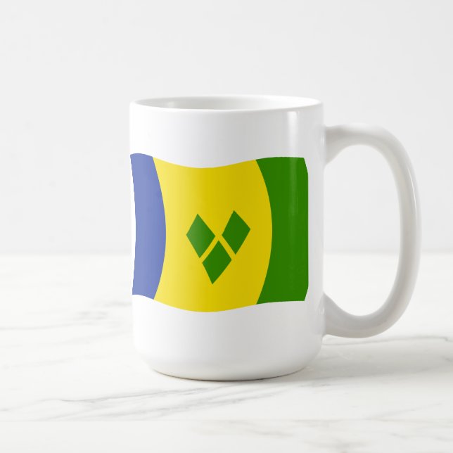 Saint Vincent Grenadines Flag Mug (Right)