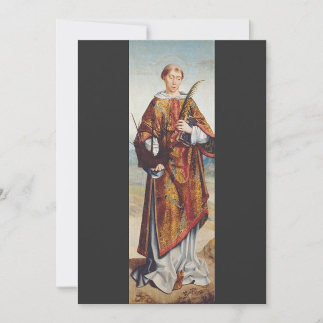 Saint Vincent of Saragossa Invitation (Front)