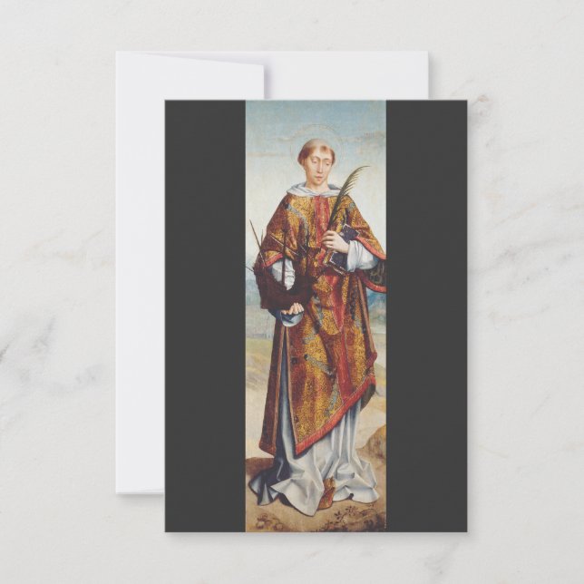 Saint Vincent of Saragossa Thank You Card (Front)