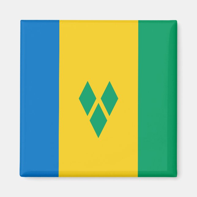 Saint Vincent & the Grenadines Flag Magnet (Front)