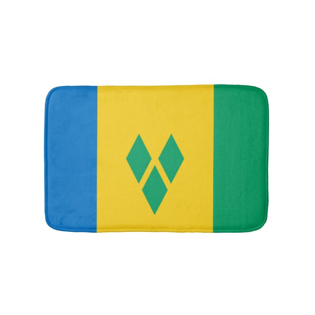 Saint Vincentian flag Bath Mat (Front)