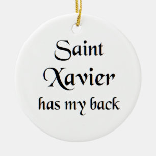 saint xavier coffee mug ceramic ornament