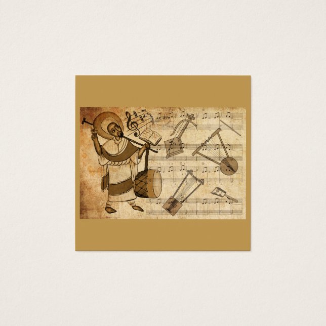 Saint Yared & The Ethiopian Music Instrument (Front)