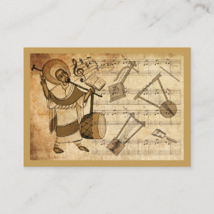 Saint Yared & The Ethiopian Music Instrument Business Card