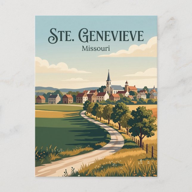 Sainte Genevieve Missouri Postcard (Front)