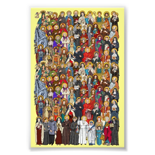 Saints, All saints, Catholic Saints Photo Print (Front)