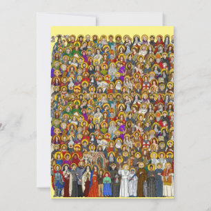 Saints, All saints, Catholic Saints Thank You Card