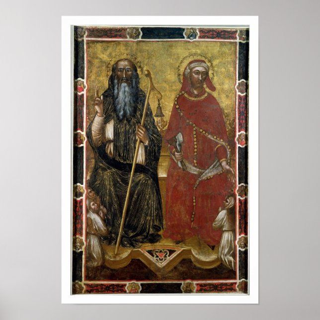 Saints Anthony Abbot and Eligius - Painted process Poster (Front)