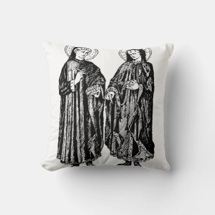 Saints Cosmas and Damian by Bicci di Lorenzo Cushion