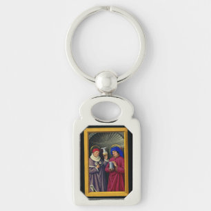 Saints Cosmas and Damian by Jean Bourdichon Key Ring