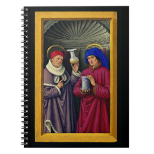 Saints Cosmas and Damian by Jean Bourdichon Notebook