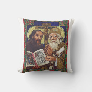Saints Cyril and Methodius Patrons of Europe Cushion