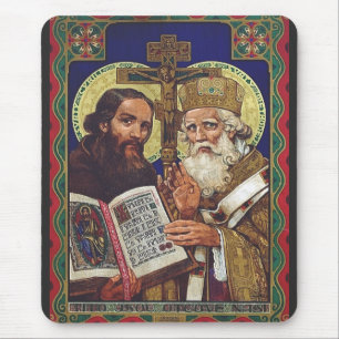 Saints Cyril and Methodius Patrons of Europe Mouse Pad