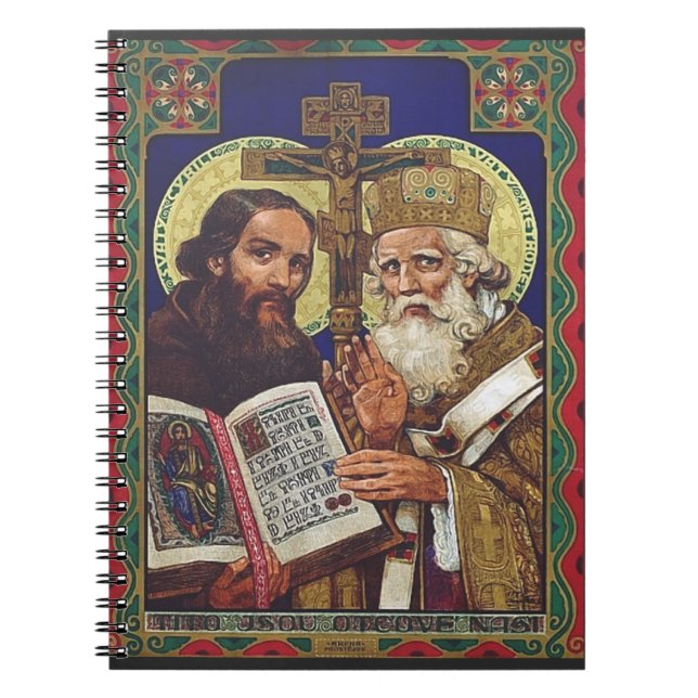 Saints Cyril and Methodius Patrons of Europe Notebook (Front)