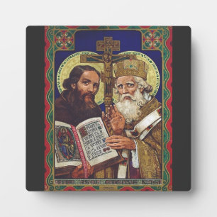 Saints Cyril and Methodius Patrons of Europe Plaque