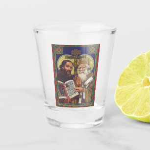 Saints Cyril and Methodius Patrons of Europe Shot Glass