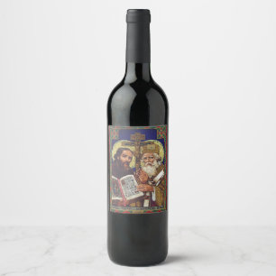 Saints Cyril and Methodius Patrons of Europe Wine Label