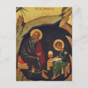 Saints John the Evangelist and Prochoros Orthodox  Postcard