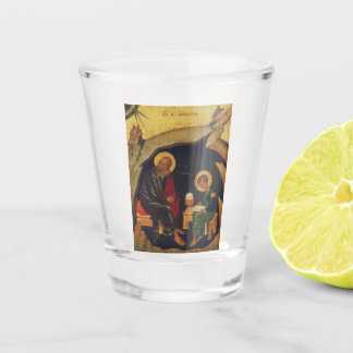 Saints John the Theologian and Prochoros Shot Glass