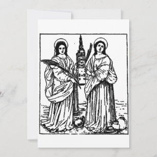 Saints Justa and Rufina patrons of Seville Thank You Card