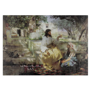Saints Martha and Mary of Bethany Cutting Board