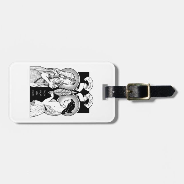 Saints Perpetua and Felicity luggage tag (Front Horizontal)