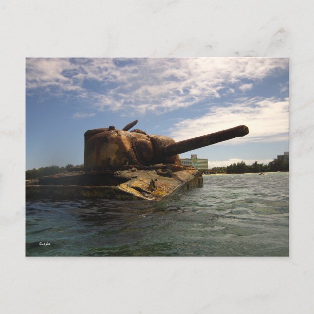 Saipan Past & Present Postcard (Front)