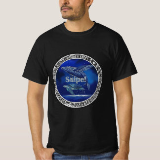 Saipe Tonga Off grid Pacific island whale turtle T-Shirt