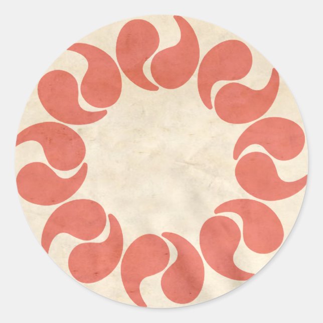 SAITAMA CLASSIC ROUND STICKER (Front)