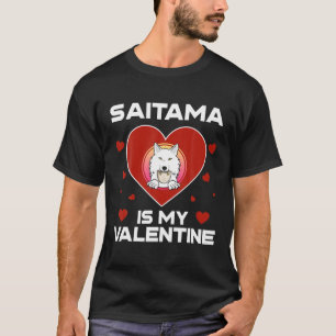 Saitama Inu Is My Valentine Coin Crypto Token Bloc T-Shirt