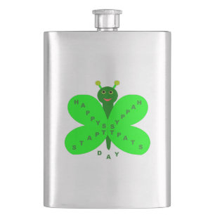Saitn Patrick's Day Butterfly Flasks
