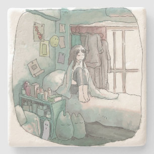 Saji Sakusaki Stone Coaster