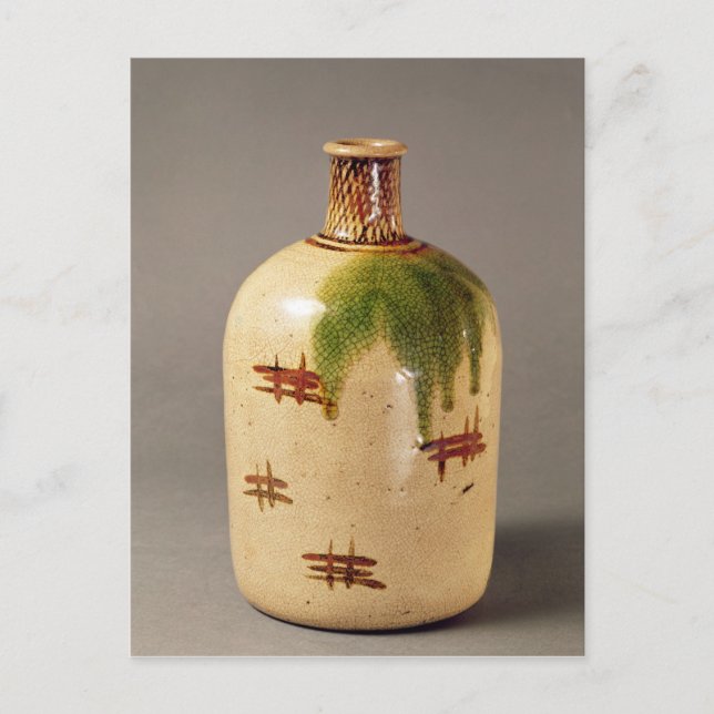 Sake bottle, from Oribe Postcard (Front)