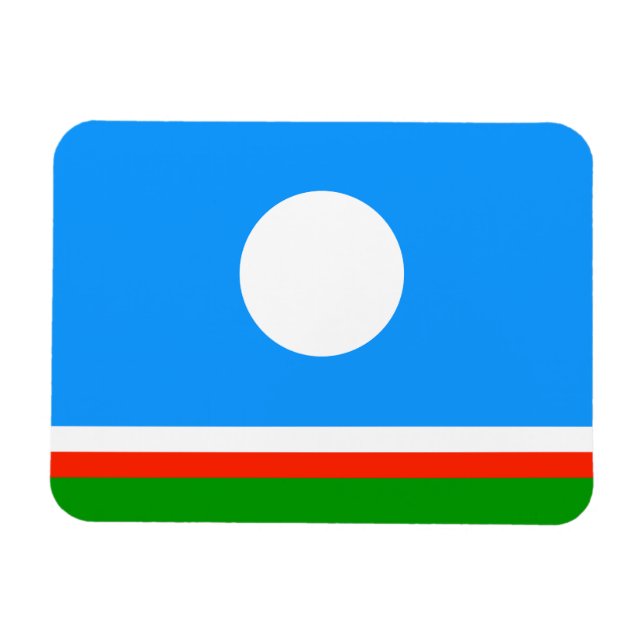 Sakha Flag Magnet (Horizontal)