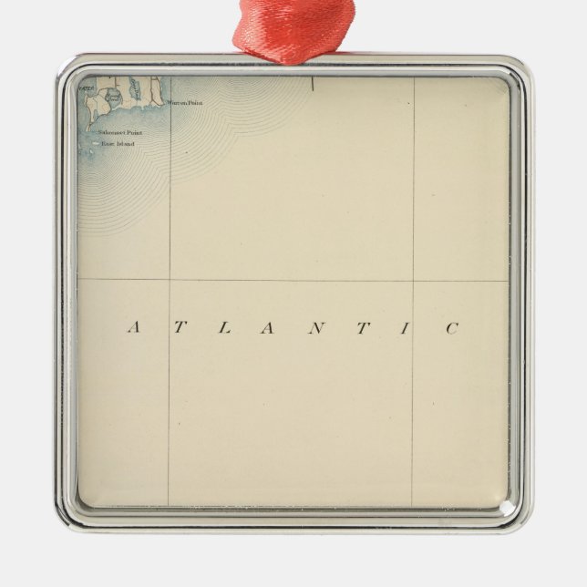 Sakonnet, Massachusetts Metal Tree Decoration (Front)