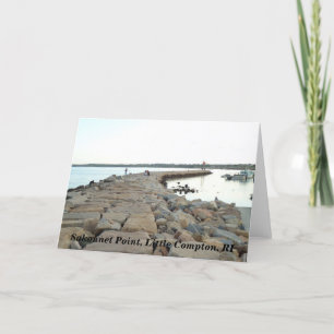 Sakonnet Point breakwater, Little Compton, RI LC Card