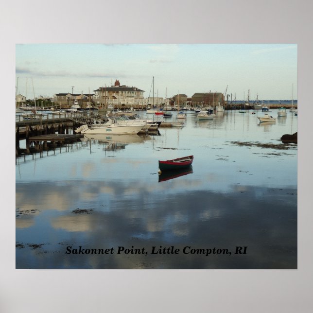 Sakonnet Point, Harbour, Little Compton, RI Poster (Front)