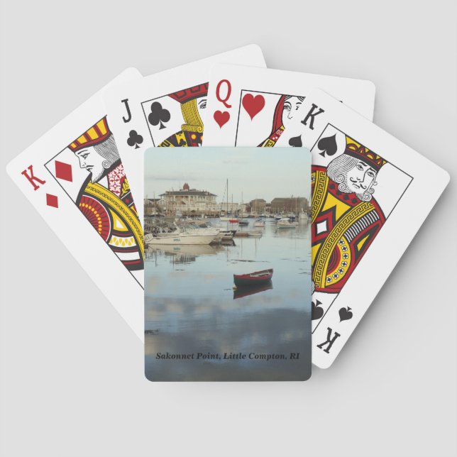 Sakonnet Pt, Sakonnet Harbour, Little Compton, RI Playing Cards (Back)