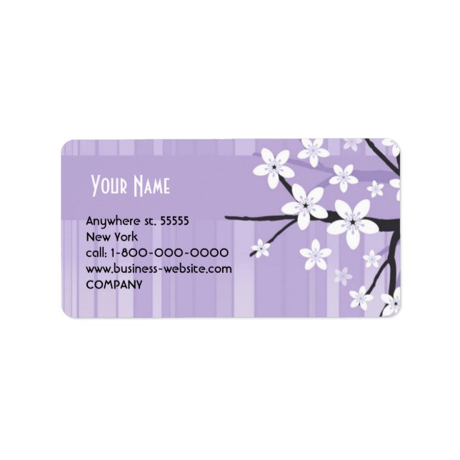 Sakura Address Label (Front)