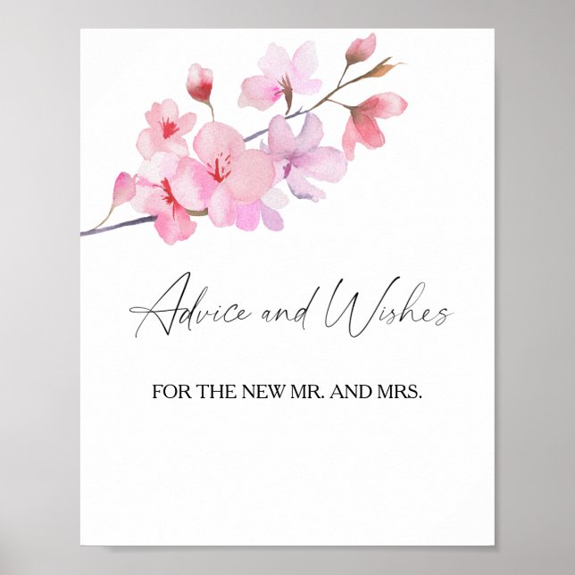 Sakura - Advice and Wishes for Newlyweds Poster (Front)